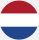 Netherlands flag circle, Vector image and icon